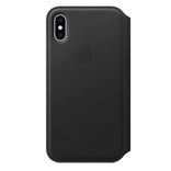 Leather Folio for iPhone XS - Black 897654 фото 1