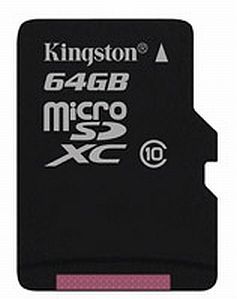 Карта пам'яті Kingston microSDXC 64GB Class 10 SDCS/64GB фото
