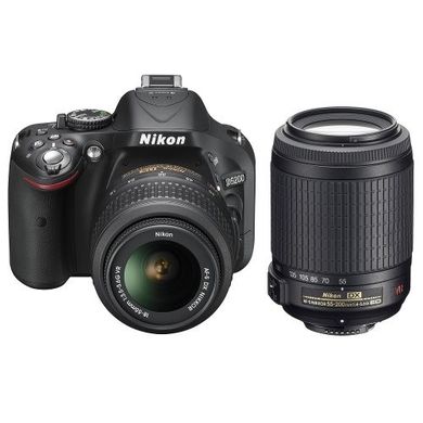 Фотоаппарат Nikon D5200 Kit 18-55mm & 55-200mm VR 7979 фото