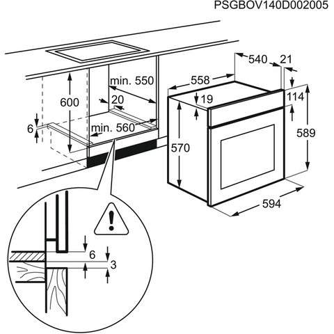 Духовой шкаф electrolux ezb53430aw