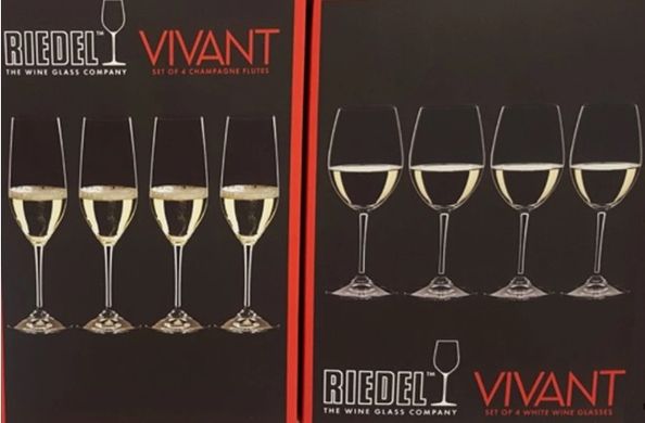 Набор бокалов для шампанского Riedel VIVANT, об'єм 0,29 л, 4 штуки (0484/08) 0484/08 фото
