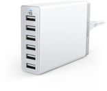 Зарядний пристрій ANKER PowerPort 6 - 60W 6-port USB Power IQ V3 (White) 6502980 фото 1