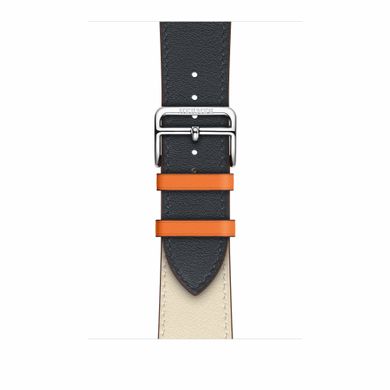 Apple Watch Hermès Stainless Steel Case with Indigo/Craie/Orange Swift Leather Single Tour (MU9D1) 935342 фото