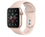 Apple Watch Series 5 44mm Gold Aluminum Case with Pink Sand Sport Band MWVE2GK/A 2019544 фото 1