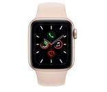 Apple Watch Series 5 44mm Gold Aluminum Case with Pink Sand Sport Band MWVE2GK/A 2019544 фото 2