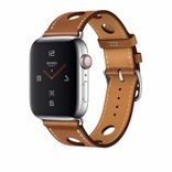 Apple Watch Hermès Stainless Steel Case with Fauve Grained Barenia Leather Single Tour Rallye (MU9D2) 524162 фото 1