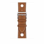 Apple Watch Hermès Stainless Steel Case with Fauve Grained Barenia Leather Single Tour Rallye (MU9D2) 524162 фото 3