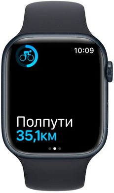 Apple Watch Series 7 41mm Midnight Aluminum Case with Midnight Sport Band MKMX3UL/A 696739 фото
