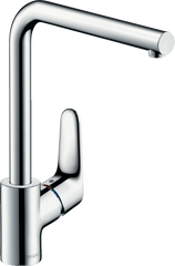 Змішувач hansgrohe Focus для кухонної мийки з поворотним L-образним гусаком на 3 положення, хром 31817000 31817000 фото