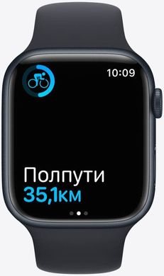 Apple Watch Series 7 45mm Midnight Aluminum Case with Midnight Sport Band MKN53UL/A 696741 фото