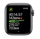 Apple Watch Series 5 44mm Space Gray Aluminum Case with Black Sport Band MWVF2GK/A 2019544 фото 4