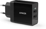 Зарядний пристрій ANKER PowerPort 2 - 24W 2xUSB PIQ + MicroUSB (Black) 6358050 фото 2