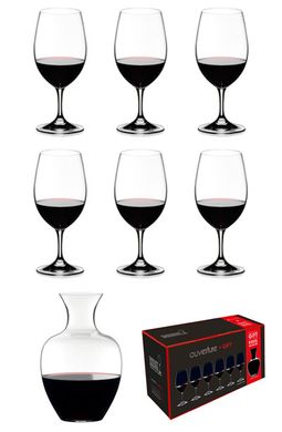 Набір бокалів для вина RIEDEL OUVERTURE MAGNUM 530 мл 6 шт + декантер 1.5 л (5408/35) 5408/35 фото