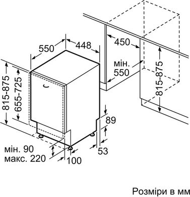 Вбудована посудомийна машина Bosch SPV4HMX65K SPV4HMX65K фото