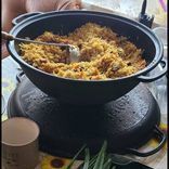 Казан 8л, &Oslash;34см,вага 11кг, чавунний узбецький WOK, кришка-сковор. гриль (Т405СРGr) Т405СРGr фото 6