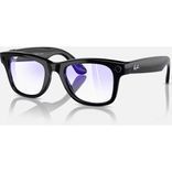 Смарт-окуляри Ray-Ban Meta Wayfarer Shiny Black Frame Clear Lenses (RW4006 601/SB 50-22) RW4006 601/SB 50-22 фото 1