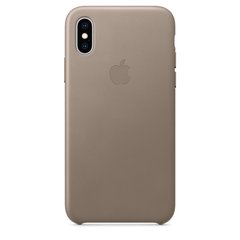 Leather Case for iPhone XS - Taupe