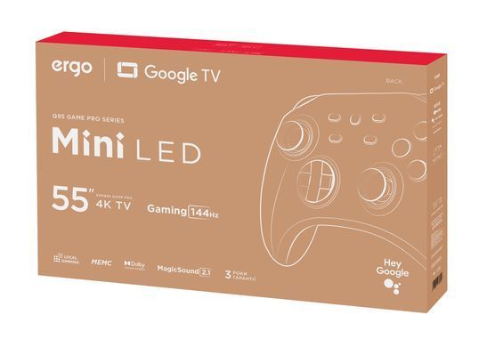 Телевізор ERGO 55MQ95 Game PRO рідкокристалічний 55MQ95 фото