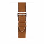 Apple Watch Hermès Stainless Steel Case with Fauve Barenia Leather Single Tour Deployment Buckle (MU6T2) 845436 фото 3