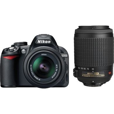 Фотоаппарат Nikon D3100 kit 18-55mm & 55-200mm VR 7930 фото