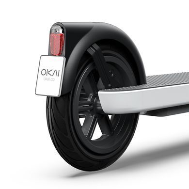 ЕЛЕКТРОСАМОКАТ OKAI ES10-NEON LITE WHITE 9", 300(600)W, 7.8AH, 30KM, 25KM\H, 20%, NFC, APP, 15KG ES10-W фото