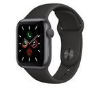 Apple Watch Series 5 40mm Space Gray Aluminum Case with Black Sport Band MWV82GK/A 2019540 фото 1