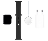 Apple Watch Series 5 40mm Space Gray Aluminum Case with Black Sport Band MWV82GK/A 2019540 фото 6