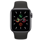 Apple Watch Series 5 40mm Space Gray Aluminum Case with Black Sport Band MWV82GK/A 2019540 фото 2