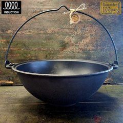Казан з дужкою 12л, &Oslash;40см, вага 7,5кг чавунний узбецький WOK (V12-MS501) V12-MS501 фото