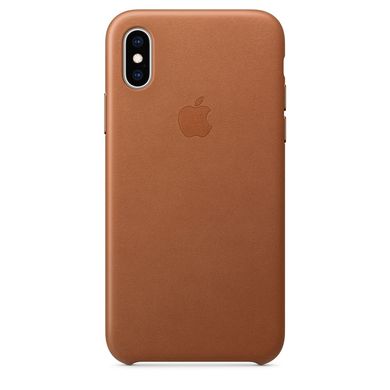 Leather Case for iPhone XS - Saddle Brown 312326 фото