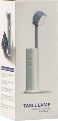 Настільна лампа FlashLight lamp 1200mAh powerbank D16 Білий D16 фото