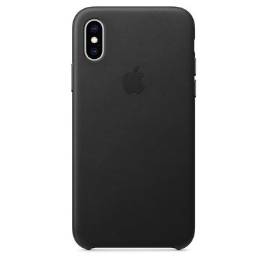 Leather Case for iPhone XS - Black 312327 фото