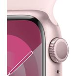 Смарт-годинник APPLE Watch S9 GPS 45mm Pink Alum Case with Light Pink Sp/b - S/M (MR9G3QP/A) MR9G3QP/A фото 3