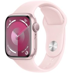 Смарт-годинник APPLE Watch S9 GPS 45mm Pink Alum Case with Light Pink Sp/b - S/M (MR9G3QP/A) MR9G3QP/A фото