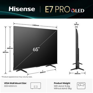 Телевізор HISENSE 65E7Q PRO 65E7Q PRO фото