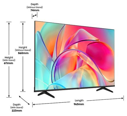 Телевізор HISENSE 43E7KQ 43E7KQ фото