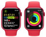 Смарт-годинник APPLE Watch S9 GPS 41mm (PRODUCT)RED Aluminum Case with (PRODUCT)RED Sport Band - M/L MRXG3QP/A фото 6
