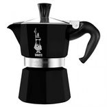 Гейзерная кофеварка Bialetti Moka black&white, 3 чашки 18836 фото 1