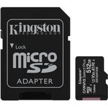 Карта пам`яті Kingston microSDXC 512GB C10 UHS-I R100MB/s + SD-адаптер (SDCS2/512GB SDCS2/512GB фото 1