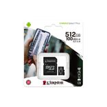 Карта пам`яті Kingston microSDXC 512GB C10 UHS-I R100MB/s + SD-адаптер (SDCS2/512GB SDCS2/512GB фото 2