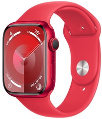 Смарт-годинник APPLE Watch S9 GPS 41mm (PRODUCT)RED Aluminum Case with (PRODUCT)RED Sport Band - M/L MRXG3QP/A фото