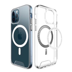 ЧОХОЛ ДЛЯ СМАРТФОНА SPACE MAGNETIC FOR APPLE IPHONE 15 TRANSPARENT SpaceMAG15Clear фото