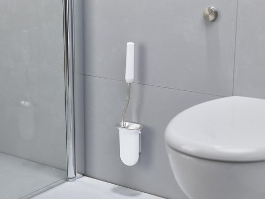 Силиконовый ершик для унитаза подвесной Joseph Joseph Flex Steel Wall-mounted Toilet Brush - White 70528 70528 фото
