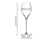 Набор из 2-х бокалов для белого вина Sauvignon Blanc (Совиньон Блан) , объем: 347 мл, высота: 247 мм, хрусталь, серия Veloce, 6330/33, Riedel 6330/33 фото 3