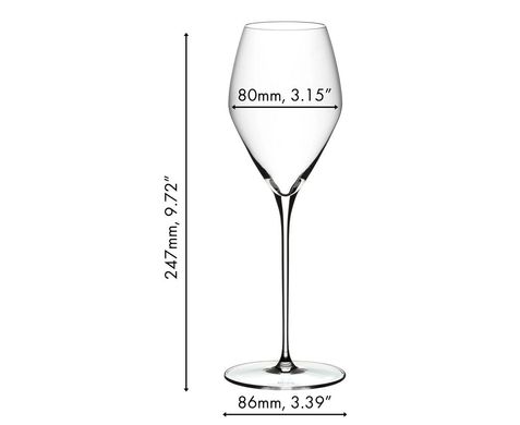 Набір з 2-х келихів для білого вина Sauvignon Blanc (Совіньйон Блан), об'єм: 347 мл, висота: 247 мм, кришталь, серія Veloce, 6330/33, Riedel 6330/33 фото