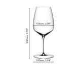 Набор из 2-х бокалов для красного вина Cabernet (Каберне), объем: 800 мл, высота: 247 мм, хрусталь, серия Veloce, 6330/0, Riedel 6330/0 фото 3