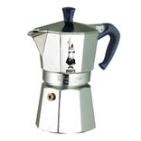 Гейзерна кавоварка "Moka express" на 3 чашки Bialetti MOKA EXPRESS, сріблястий MOKA EXPRESS 3 фото 1