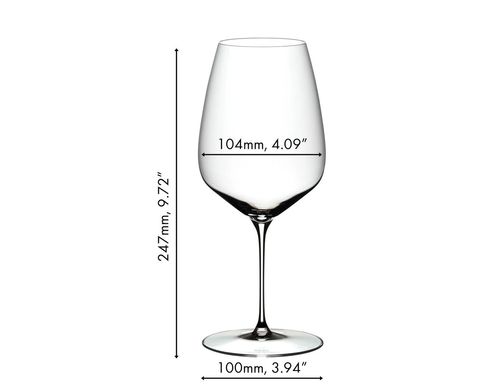 Набір з 2-х келихів для червоного вина Cabernet (Каберне), об'єм: 800 мл, висота: 247 мм, кришталь, серія Veloce, 6330/0, Riedel 6330/0 фото