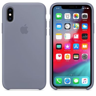 Silicone Case for iPhone XS Max - Lavender Gray 1321422 фото