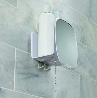 Полиця для душових кабін з регульованим дзеркалом Joseph Joseph EASYSTORE, білий (70547) 01000951 фото